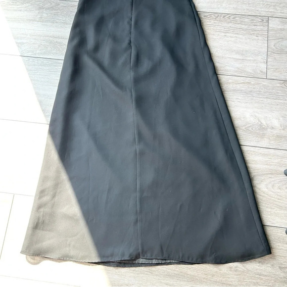 Vintage Algo Velvet Chiffon Mixed Media Sleeveless Midi Dress Made in Canada - Picture 14 of 15